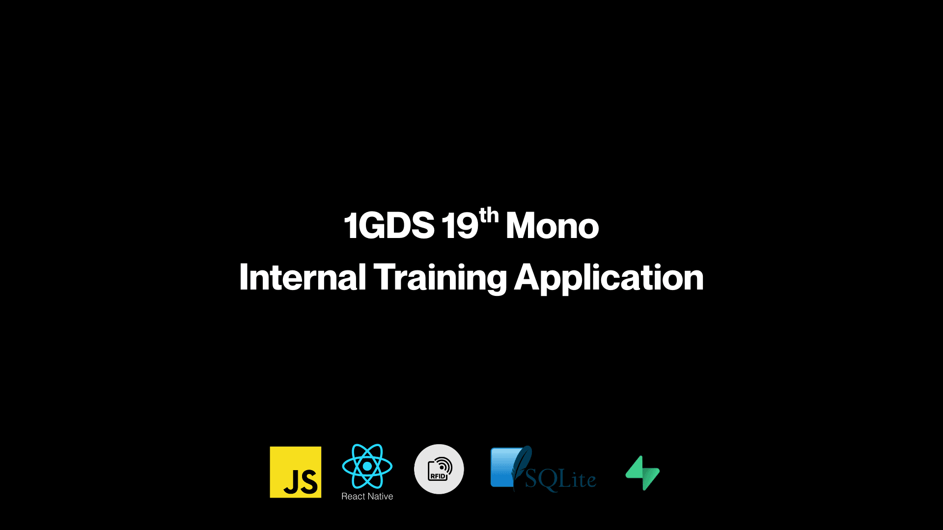 1GDS 19th Mono Internal App
