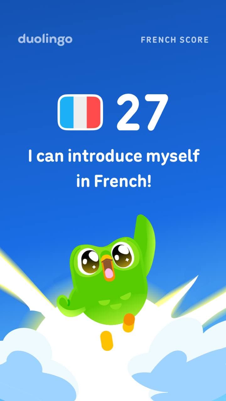 Rayyan's Duolingo French progress